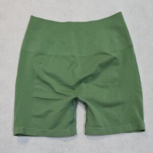 Alphalete Olive Green Seamless Bike Shorts Size Small